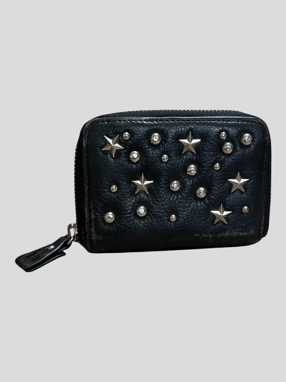 Comme des Garcons Genuine Leather Studded Star D Zipper Wallets Moussy 🇯🇵 Size ONE SIZE - 1 Thumbnail