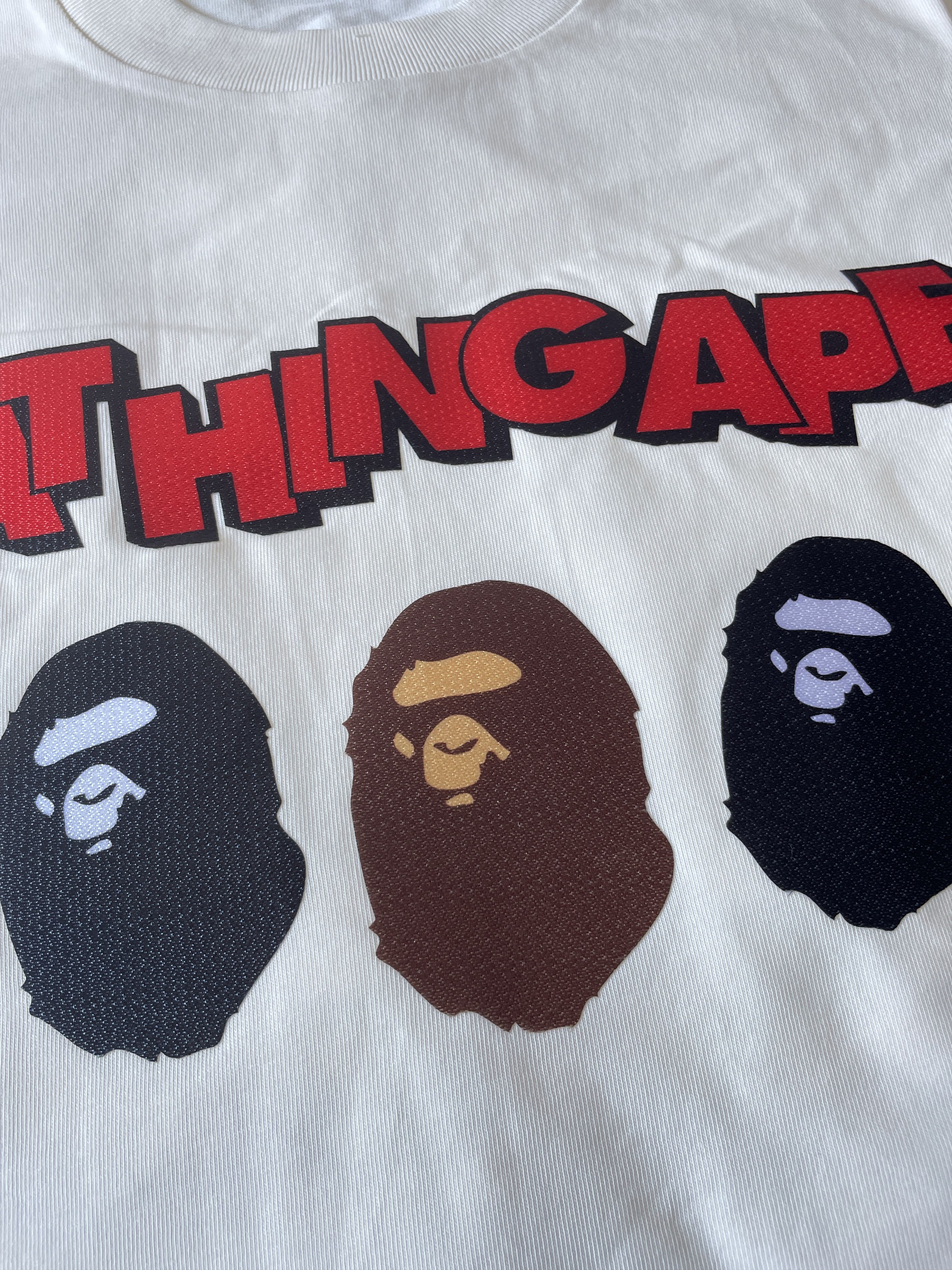 Bape BAPE TRIPLE APE HEAD RELAXED FIT TEE Size US XL / EU 56 / 4 - 3 Thumbnail