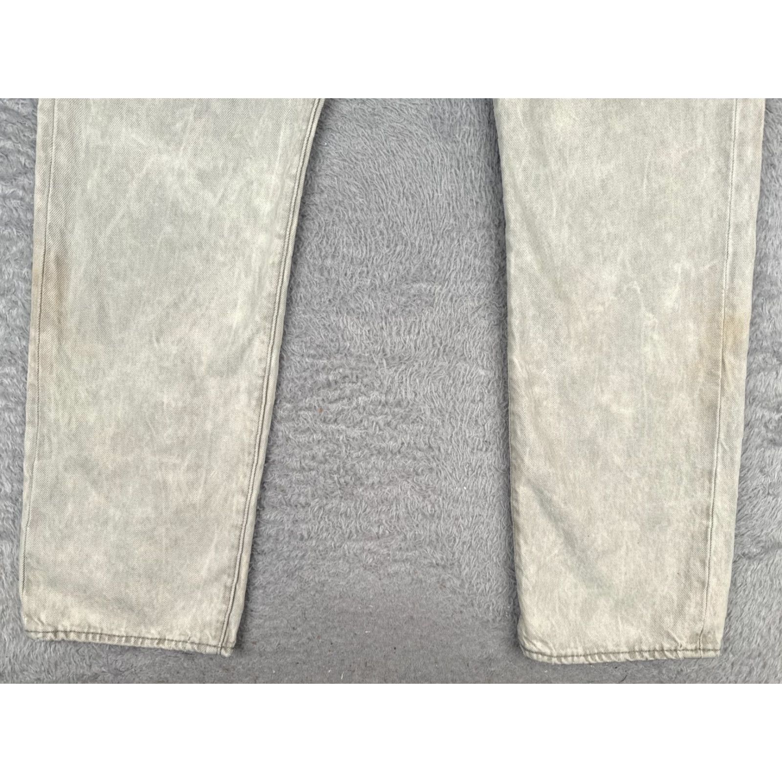 Levi's VINTAGE Levis Jeans Men 32 Gray Denim Straight Leg Premium 551 z Big E Acid Wash 32x30 Size US 32 / EU 48 - 2 Thumbnail