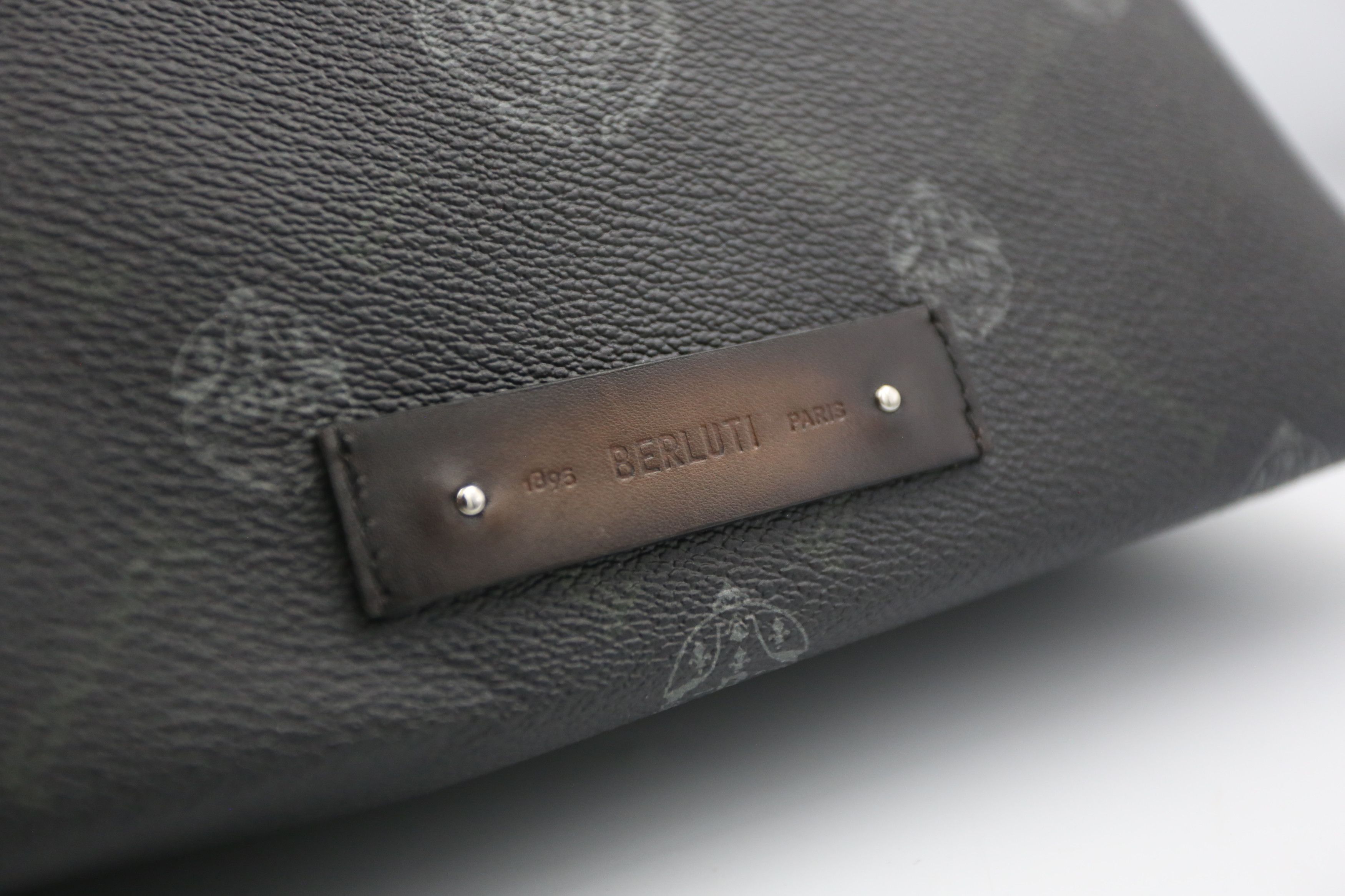 Berluti Berluti - KVA - F/W 21 - Signature Canvas & Leather Wash Bag Size ONE SIZE - 6 Thumbnail