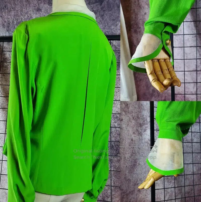 Dior Dior Green Silk Long Sleeve Top for Women . Size M / US 6-8 / IT 42-44 - 4 Thumbnail