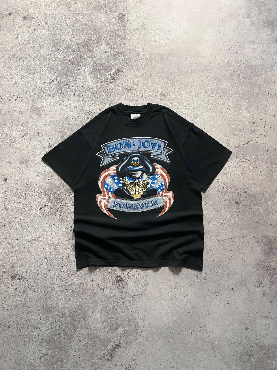 Bon Jovi × Vintage 2000s BON JOVI FOREVER EURO CRUSH TOUR ROCK BAND T SHIRT Size US M / EU 48-50 / 2 - 1 Thumbnail