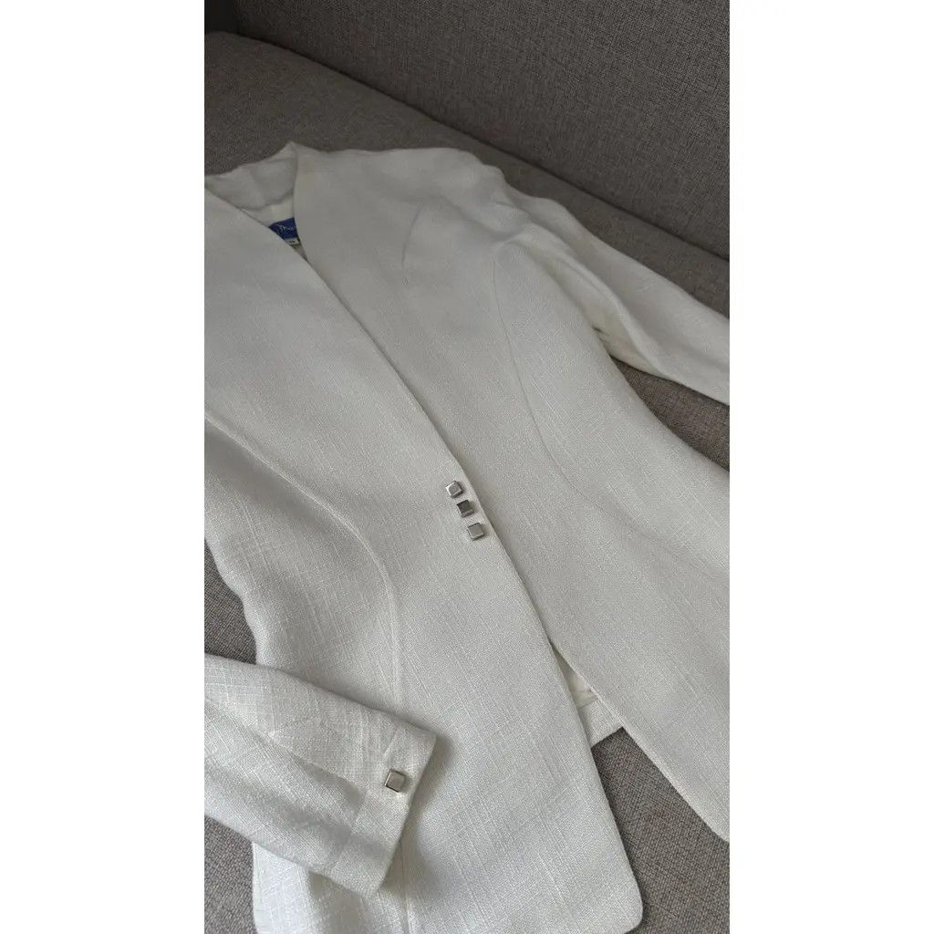 Thierry Mugler Thierry Mugler Paris Sculpted Avant-Garde Blazer White FR 38 Size S / US 4 / IT 40 - 4 Thumbnail