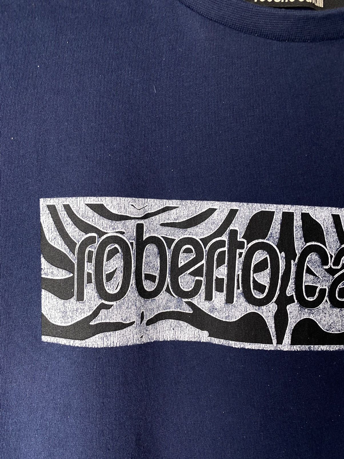 Roberto Cavalli Vintage Roberto Cavalli Zebra Logo Print T Shirt Size US M / EU 48-50 / 2 - 3 Thumbnail