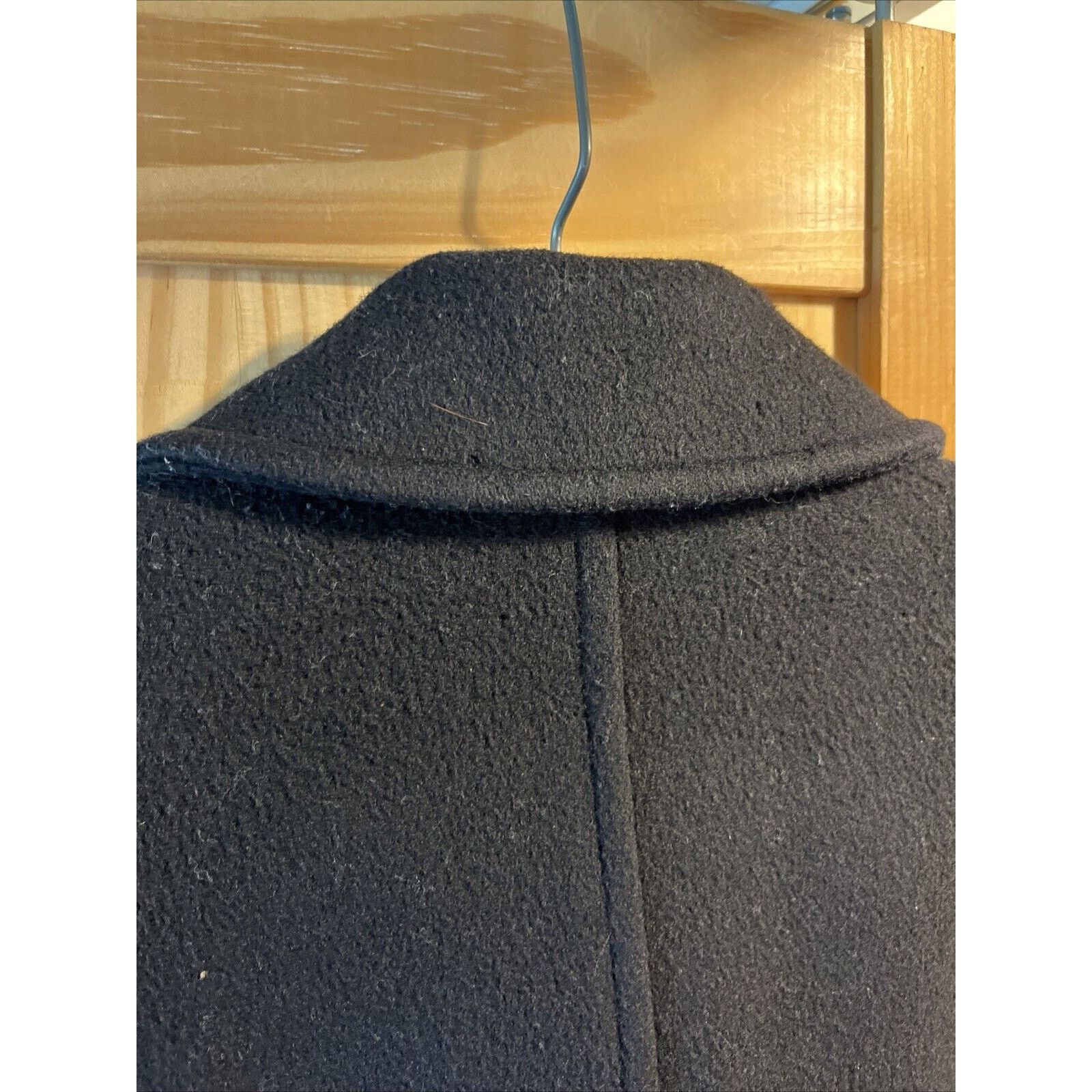 Pendleton Pendleton Vintage Womens Sz 10 Virgin Wool Black Trench Coat Size L / US 10 / IT 46 - 14 Thumbnail
