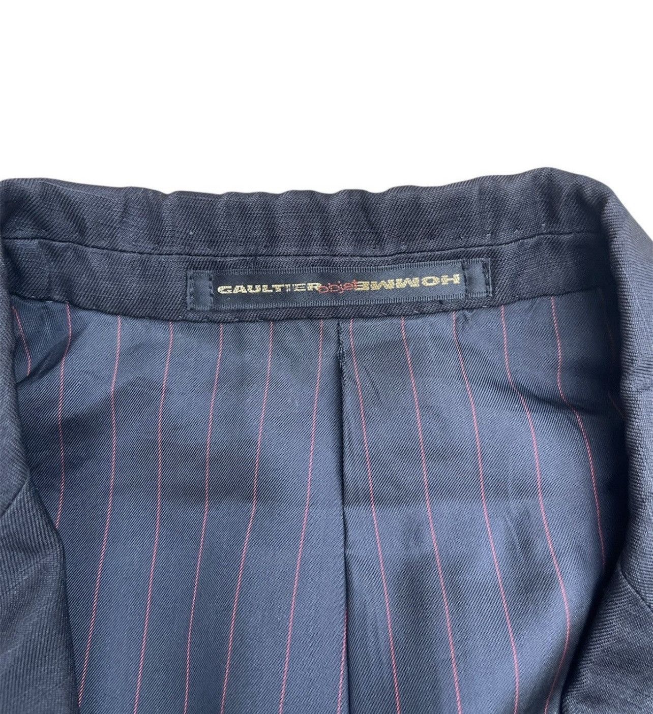 Jean Paul Gaultier Gaultier Paul Gaultier Homme Pinstripe-Lined Blazer Jacket Size US S / EU 44-46 / 1 - 5 Thumbnail