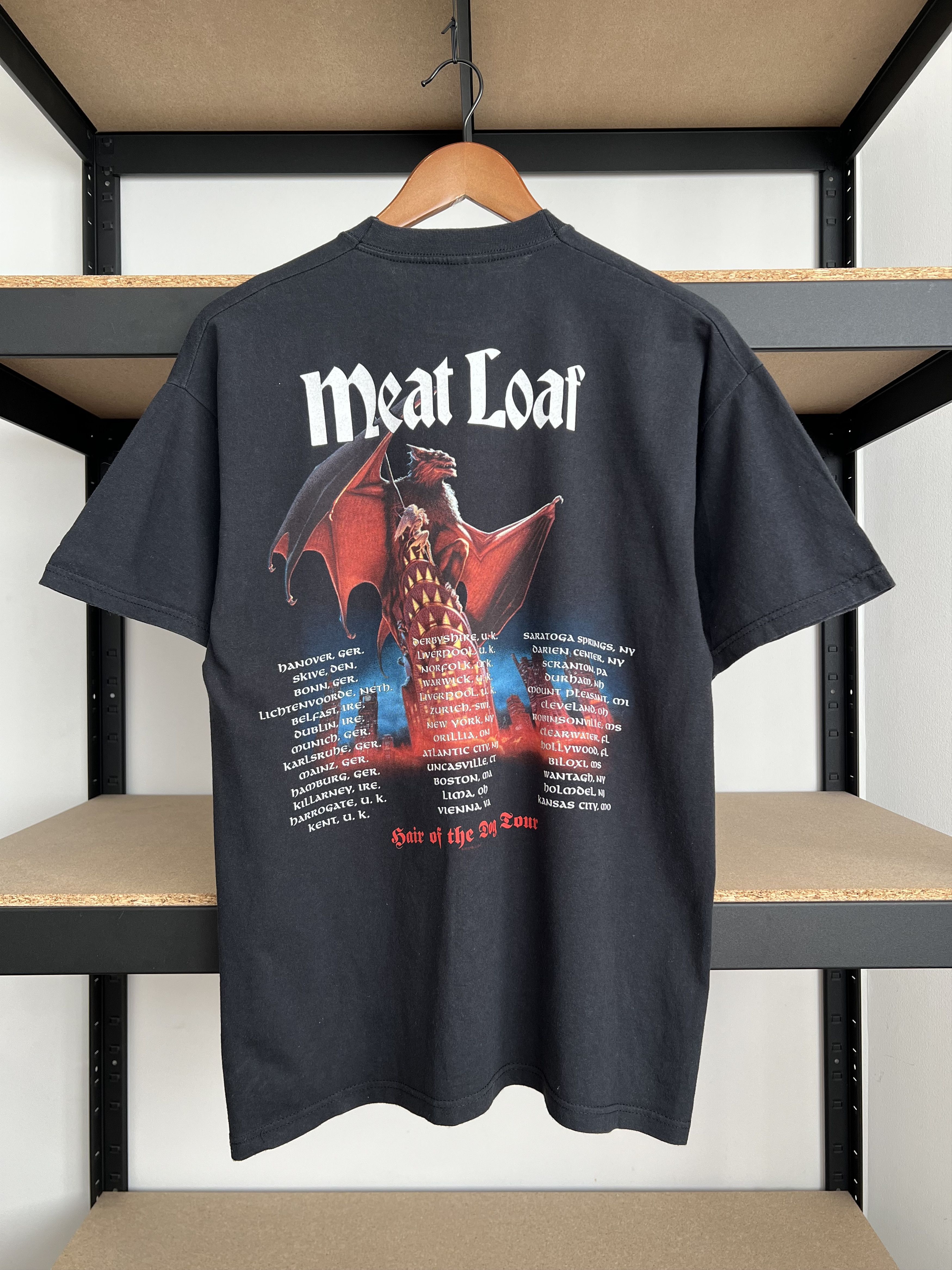 Band Tees Vintage 2003 Meat Loaf Heavy Metal Band Black T-shirt Size US M / EU 48-50 / 2 - 2 Thumbnail