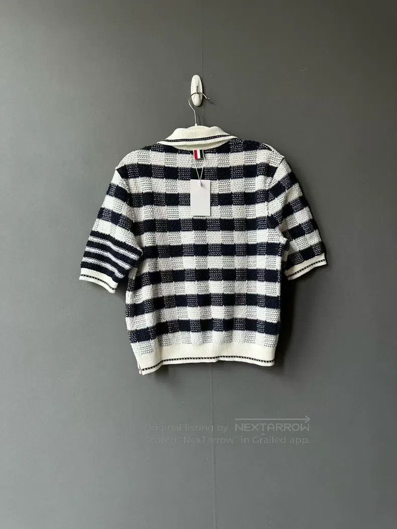Thom Browne Thom Browne Gingham Knit Polo Sweater Size US S / EU 44-46 / 1 - 2 Thumbnail