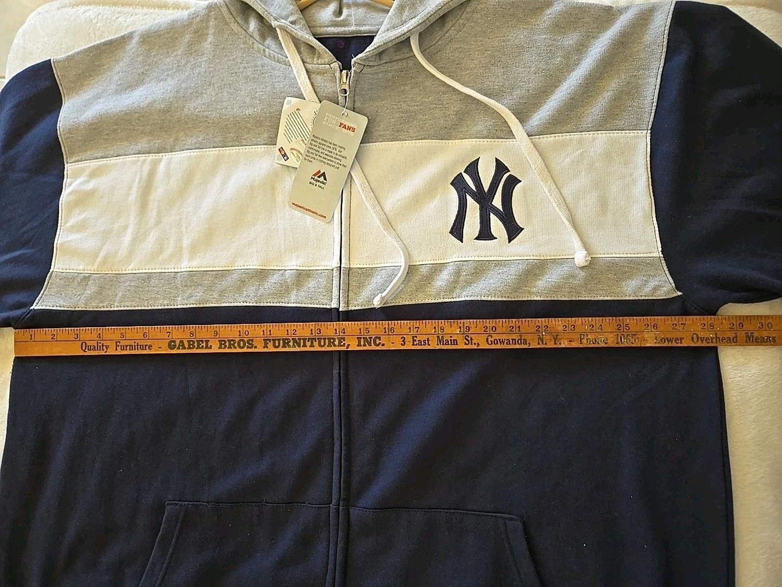 Majestic Aaron Judge 99 NY Yankees MLB Majestic Full-Zip Hoodie 3XLT Size US XXL / EU 58 / 5 - 9 Thumbnail
