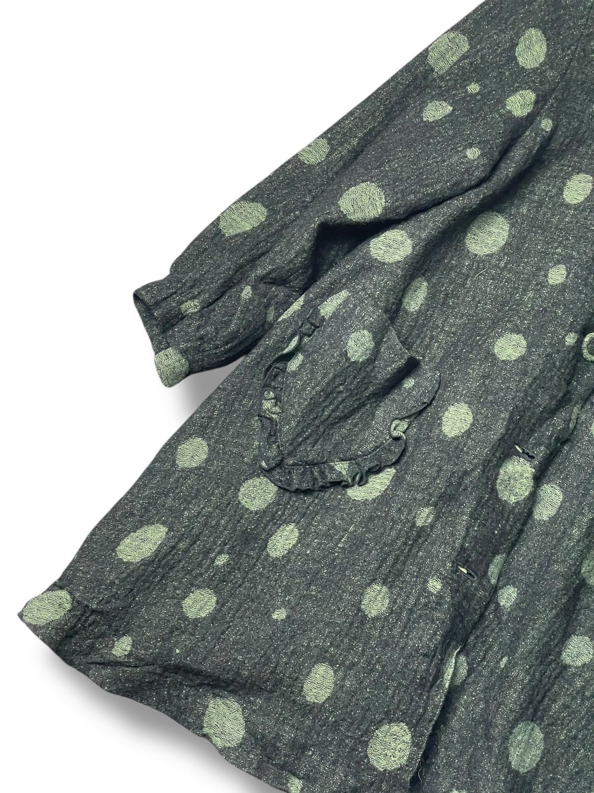 Japanese Brand × Vintage Japanese Brand Polka Dot Pattern Buttoned Jacket (114) Size XXS / US 00 / IT 34 - 4 Thumbnail