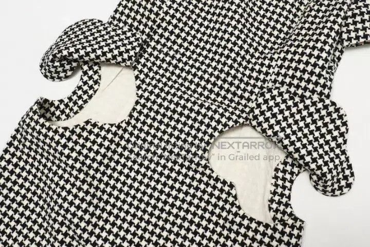 Comme des Garcons Comme des Garcons Retro Houndstooth Openwork Geo Round Nec Size M / US 6-8 / IT 42-44 - 4 Thumbnail