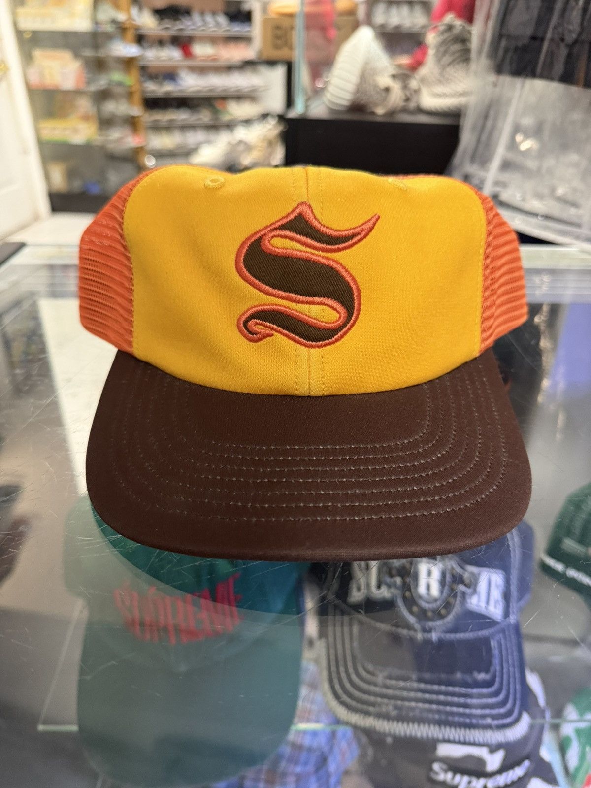 Supreme Supreme S Snap Back (Yellow/Brown/Orange) Size ONE SIZE - 1 Thumbnail