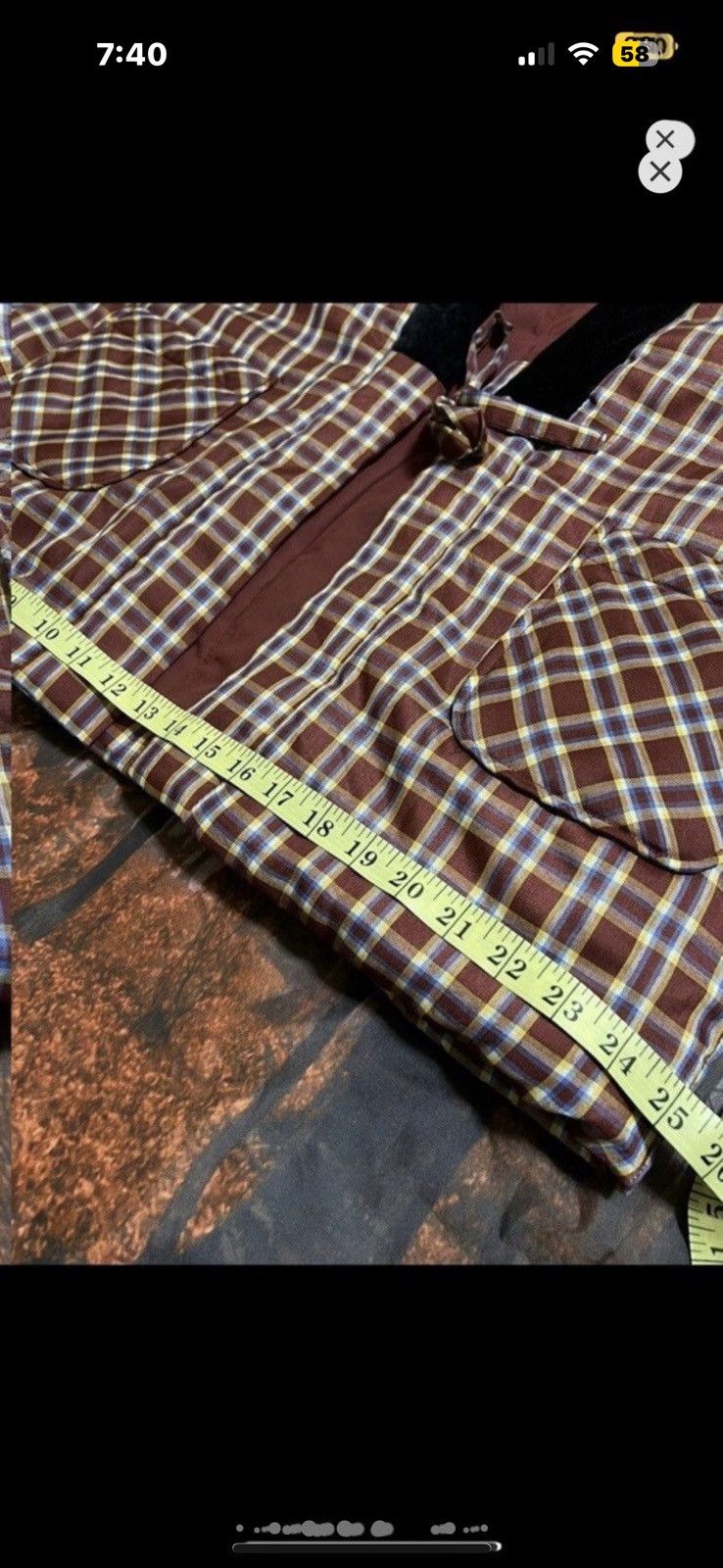 Vintage ***FINAL DROP***RARE 00s PLAID CHECKER DOWN KIMONO L Size US L / EU 52-54 / 3 - 7 Thumbnail