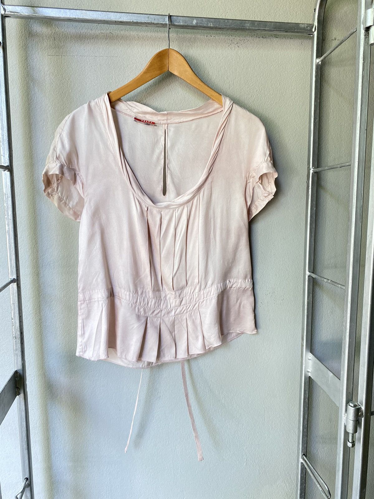 Prada Prada pink silk blouse Size ONE SIZE - 10 Thumbnail