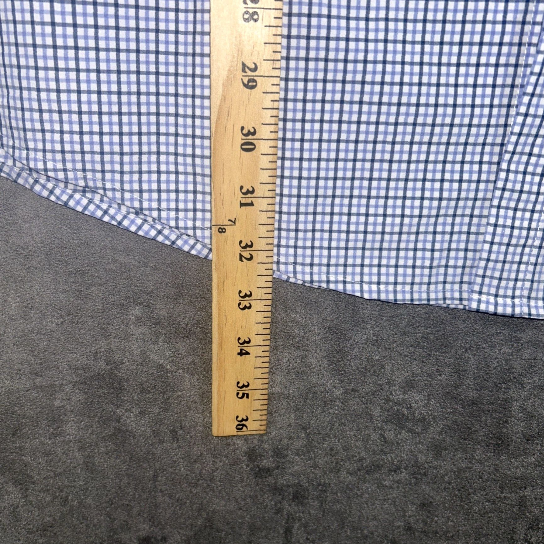 Mizzen+Main Mizzen+Main Button-Up Shirt Long Sleeve Slim Fit Mens 2XL Blue Check Size US XXL / EU 58 / 5 - 4 Thumbnail