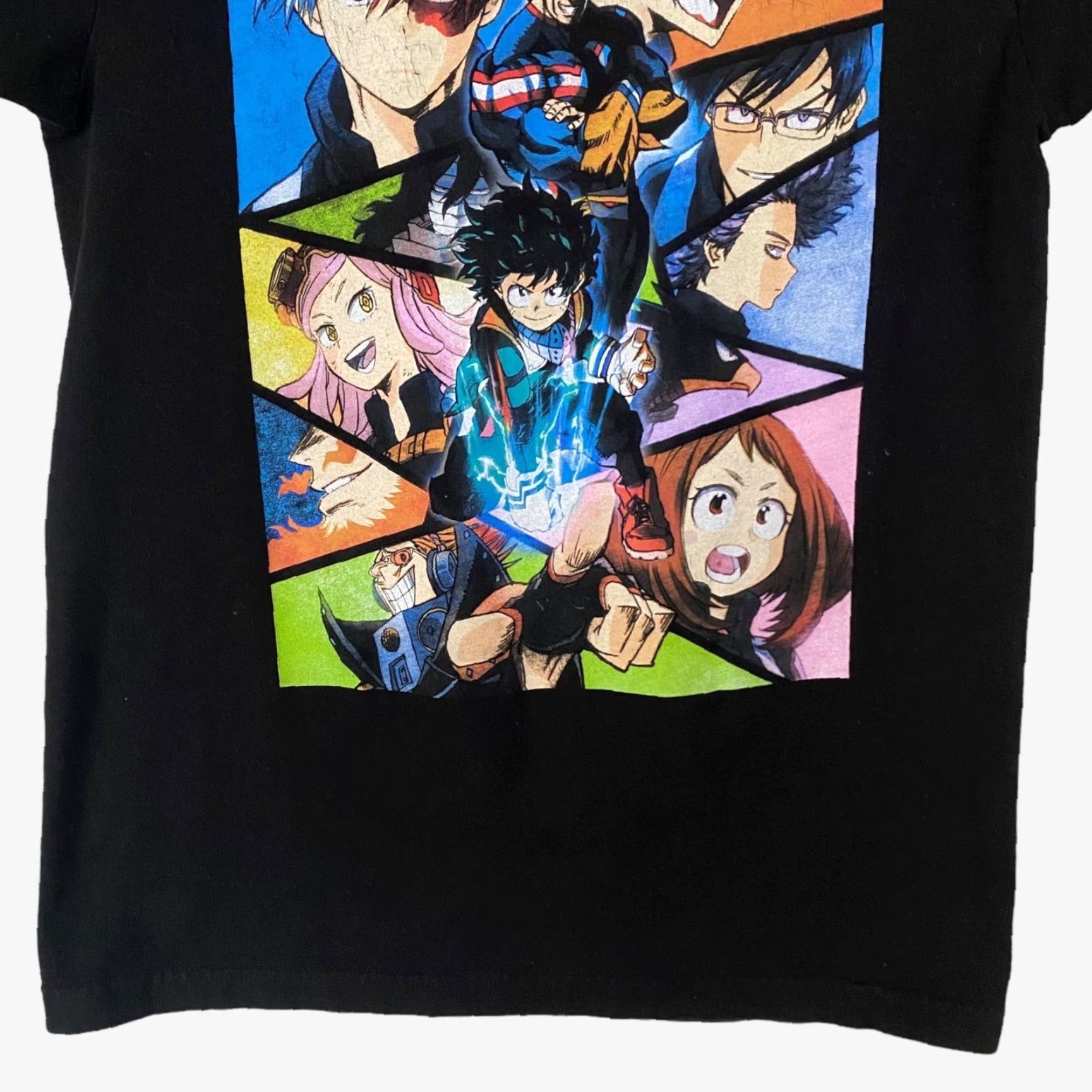 Vintage My Hero Academia Anime T-Shirt Black Men's Medium Izuku Midoriya Bakugo Katsuki Size US M / EU 48-50 / 2 - 6 Thumbnail