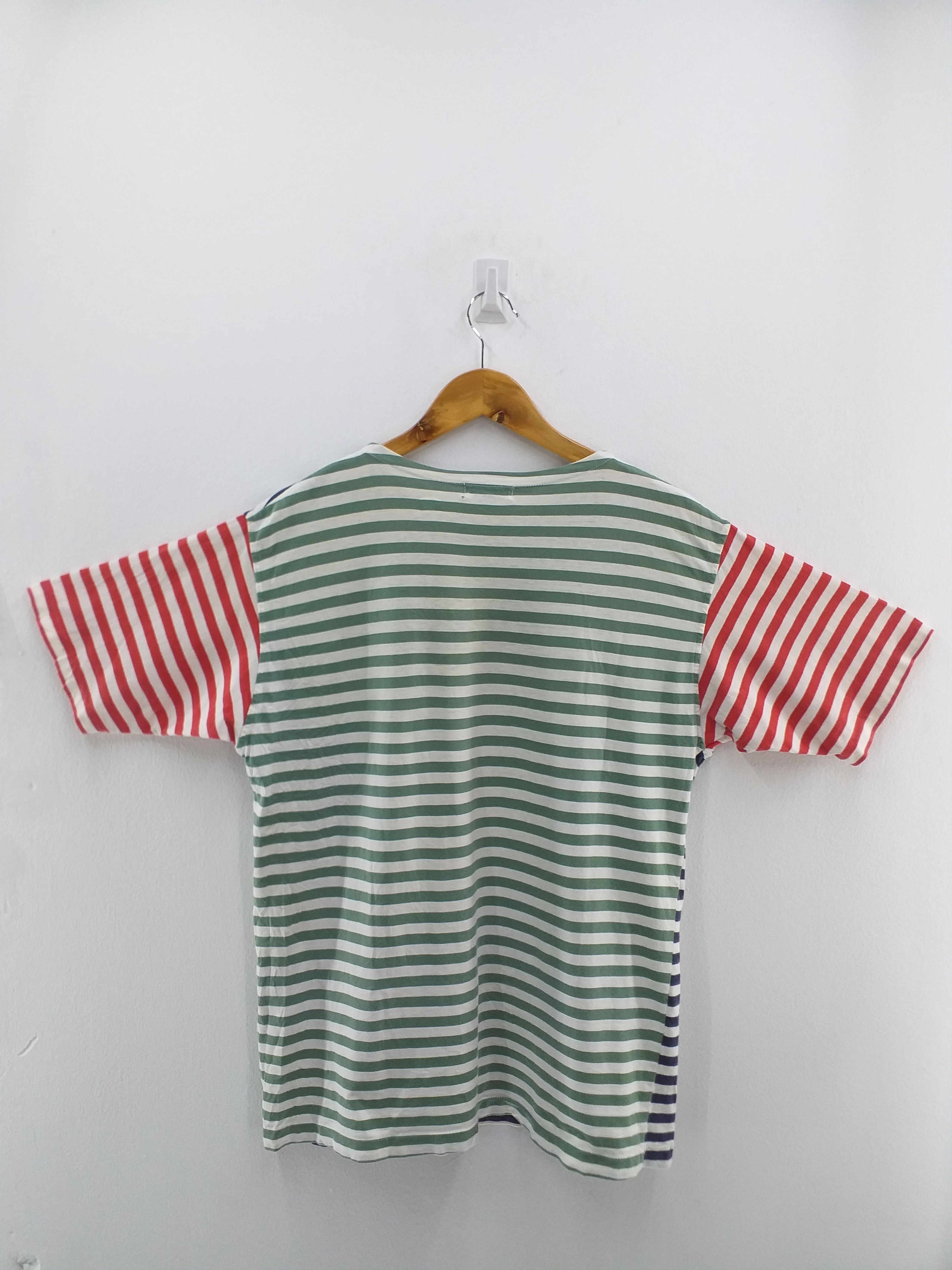Vintage Vintage Stripe Guy'S Streetwear Large T Shirt Brand -A076 Size US L / EU 52-54 / 3 - 2 Thumbnail