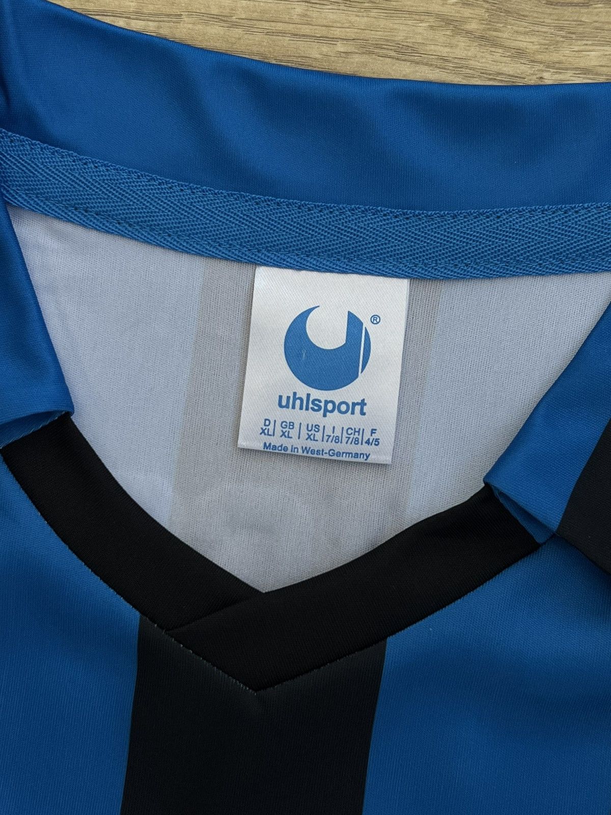 Other Vintage Uhlsport Inter Milan 1988/89 Home Kit Soccer Jersey Size US XL / EU 56 / 4 - 6 Thumbnail