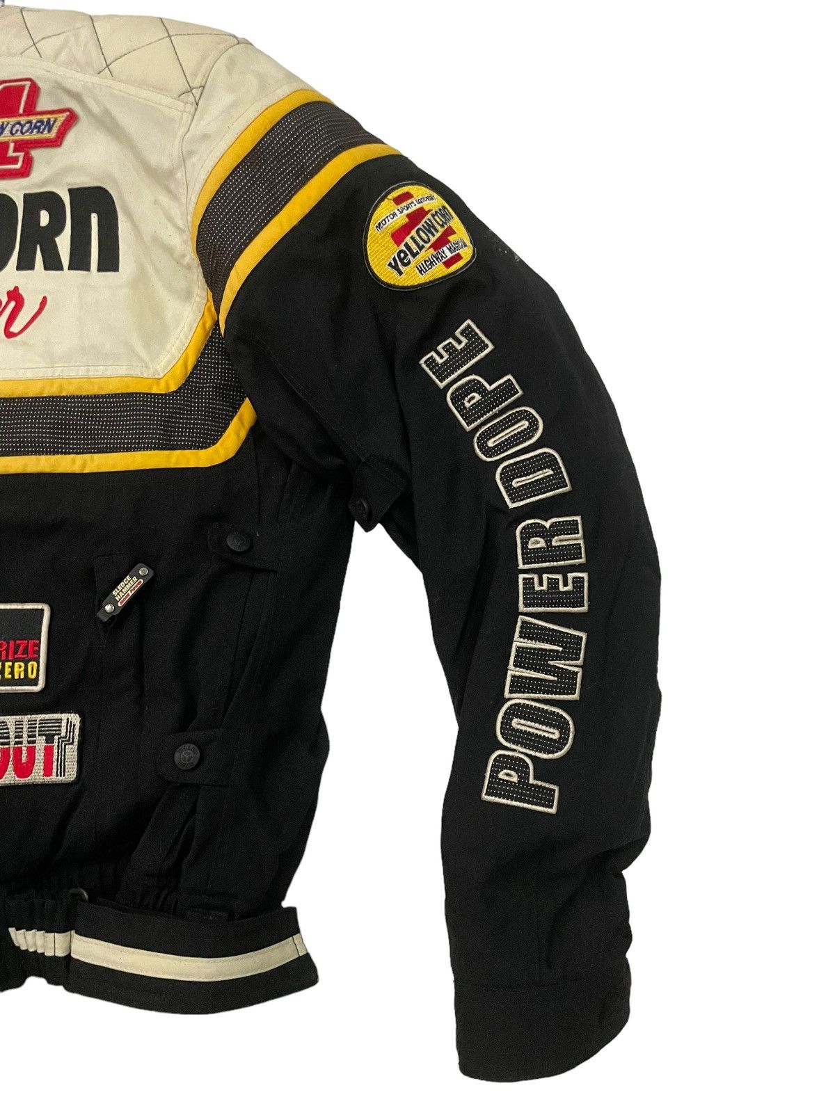 Yellow Corn Sledge Hammer Biker Jacket