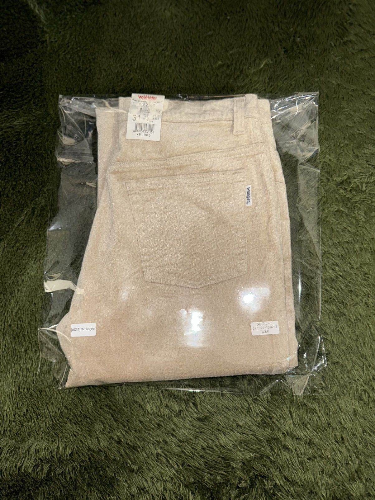 Wrangler [31] Wrangler Textured Bootcut Pants Beige MADE IN JAPAN Size US 31 - 13 Thumbnail