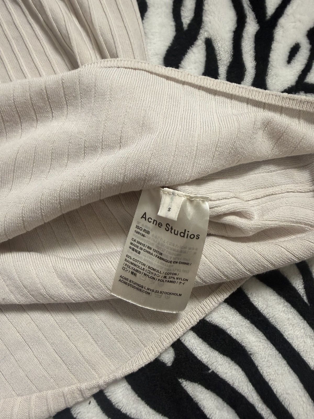 Acne Studios Acne Studios ISO Rib Tank Top Size S Creamy Size S / US 4 / IT 40 - 5 Thumbnail