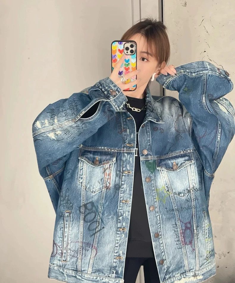 Balenciaga Balenciaga Graffiti cowboy coat Size US S / EU 44-46 / 1 - 6 Thumbnail