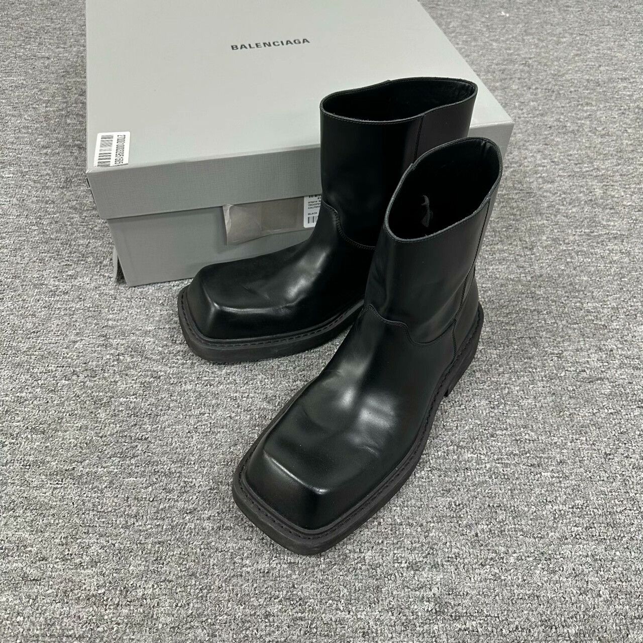 Balenciaga Balenciaga Flat Square Toe Riding Boots Size US 8 / IT 38 - 1 Thumbnail