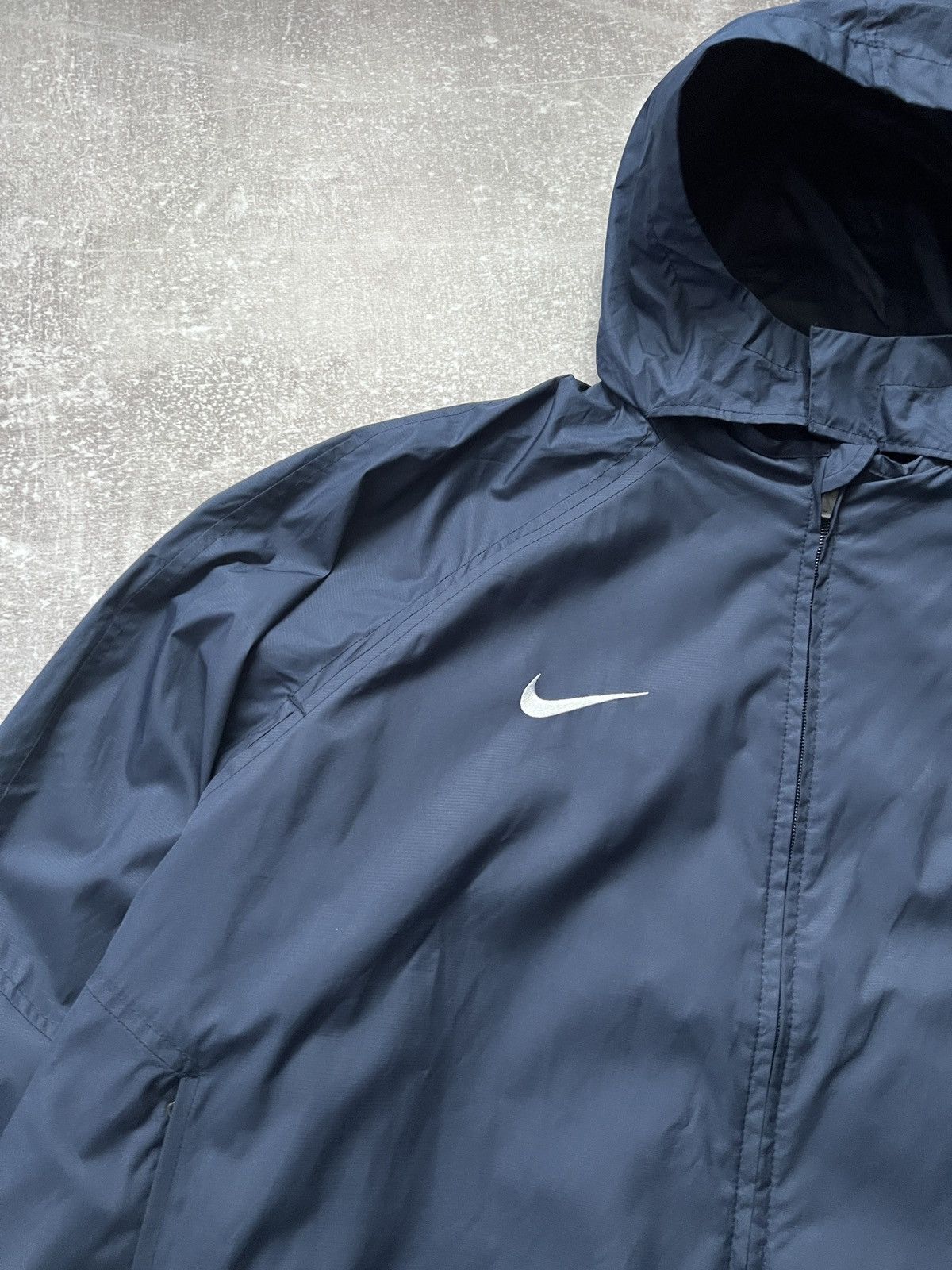 Nike Nike Atletico Madrid Hooded Windbreaker Jacket Navy Size US XL / EU 56 / 4 - 4 Thumbnail