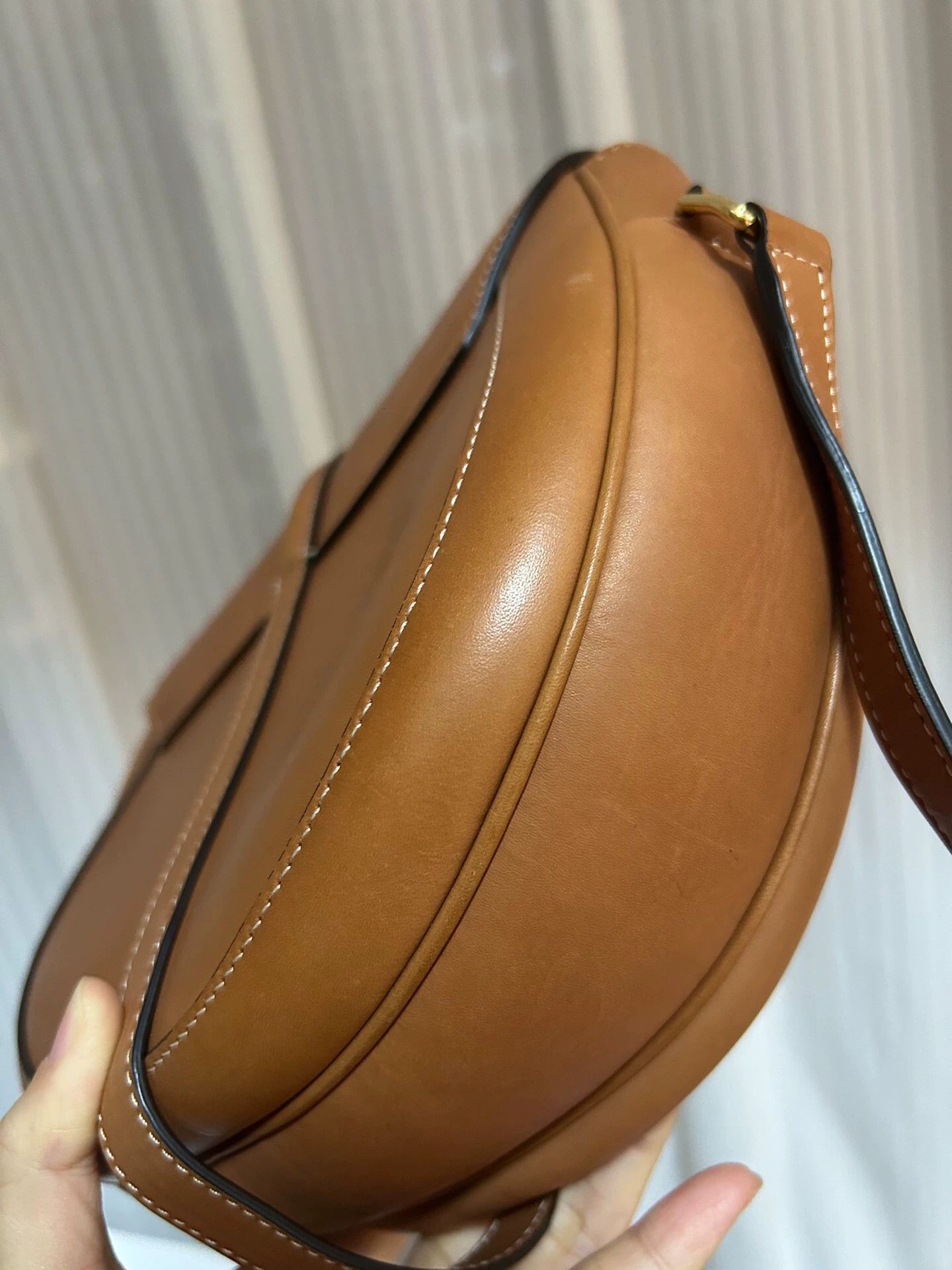 Celine Celine Limited Saddle Bag Canvas & Leather 98 23x20 Size ONE SIZE - 5 Thumbnail