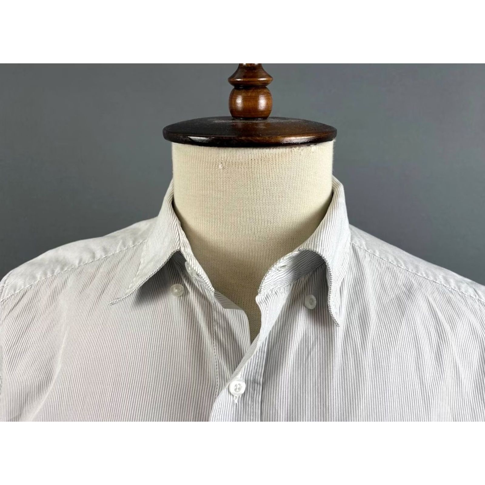 Lacoste Lacoste Casual Shirt Size 41 White Striped Cotton Long Sleeve Regular-Fit Mens Size US L / EU 52-54 / 3 - 5 Thumbnail