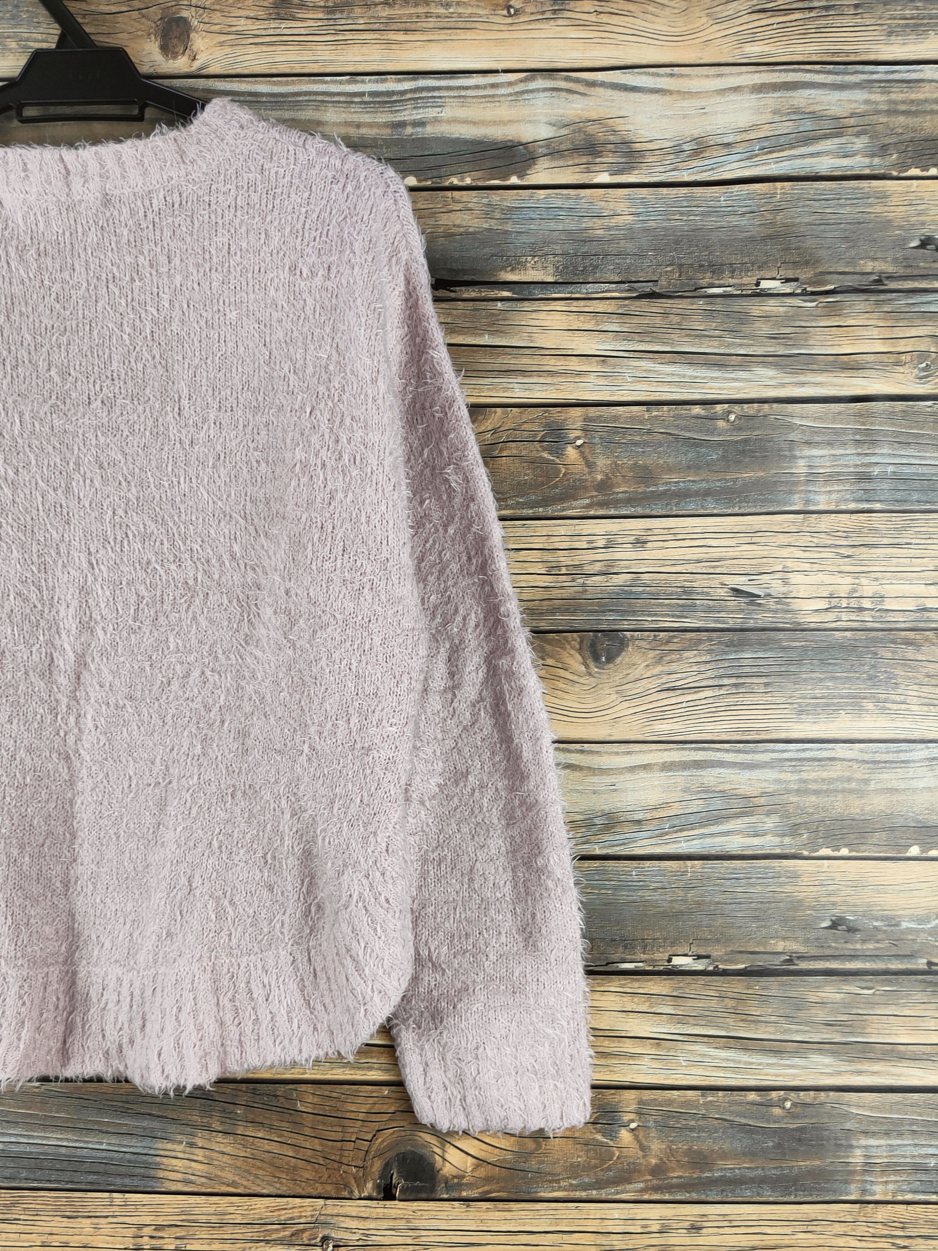 Japanese Brand DL As know as Soft Pink Fur Mohair Knitwear #46-448 Size L / US 10 / IT 46 - 9 Thumbnail