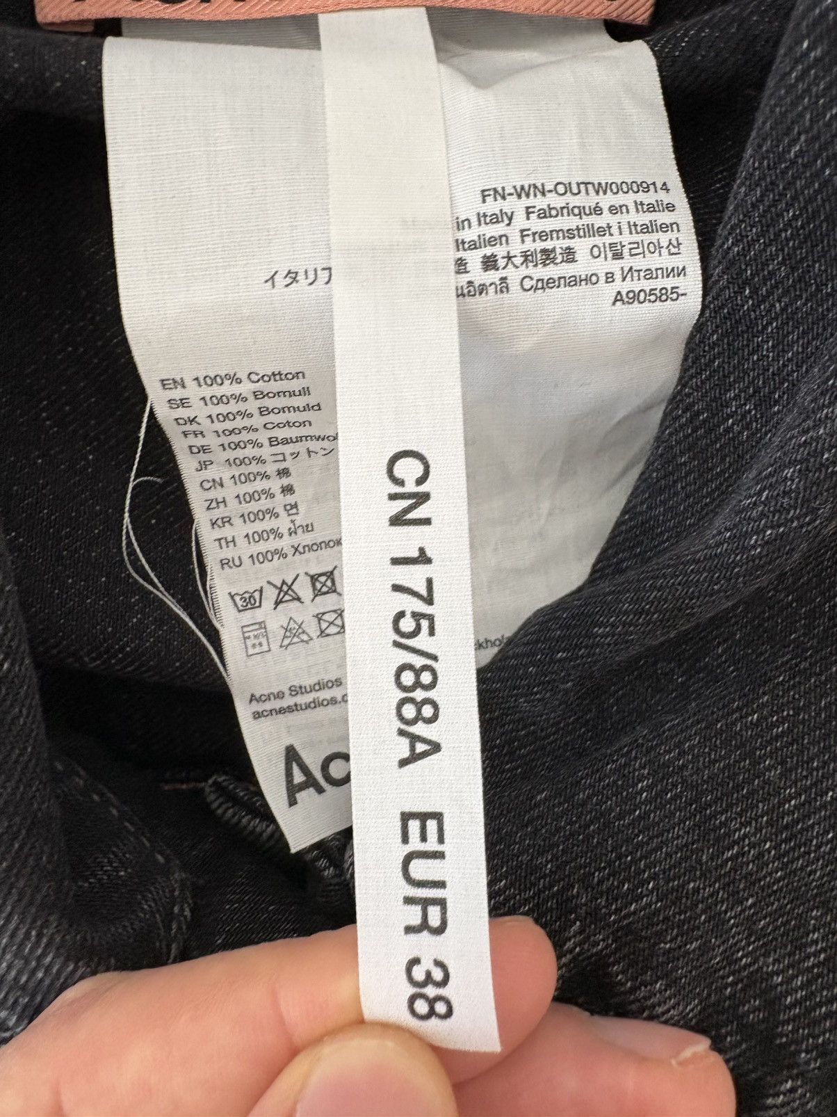Acne Studios Acne Studios Denim Jacket - Relaxed Cropped Fit Size S / US 4 / IT 40 - 9 Thumbnail