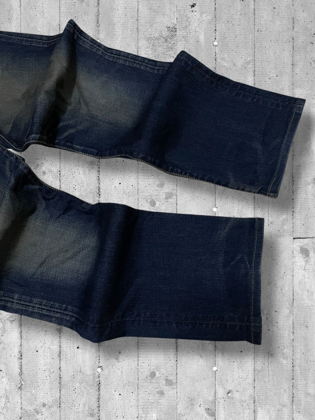 Designer × Edwin × Vintage Vintage 1990s Japan Designer Edwin Distressed Dirt Denim Size US 32 / EU 48 - 5 Thumbnail