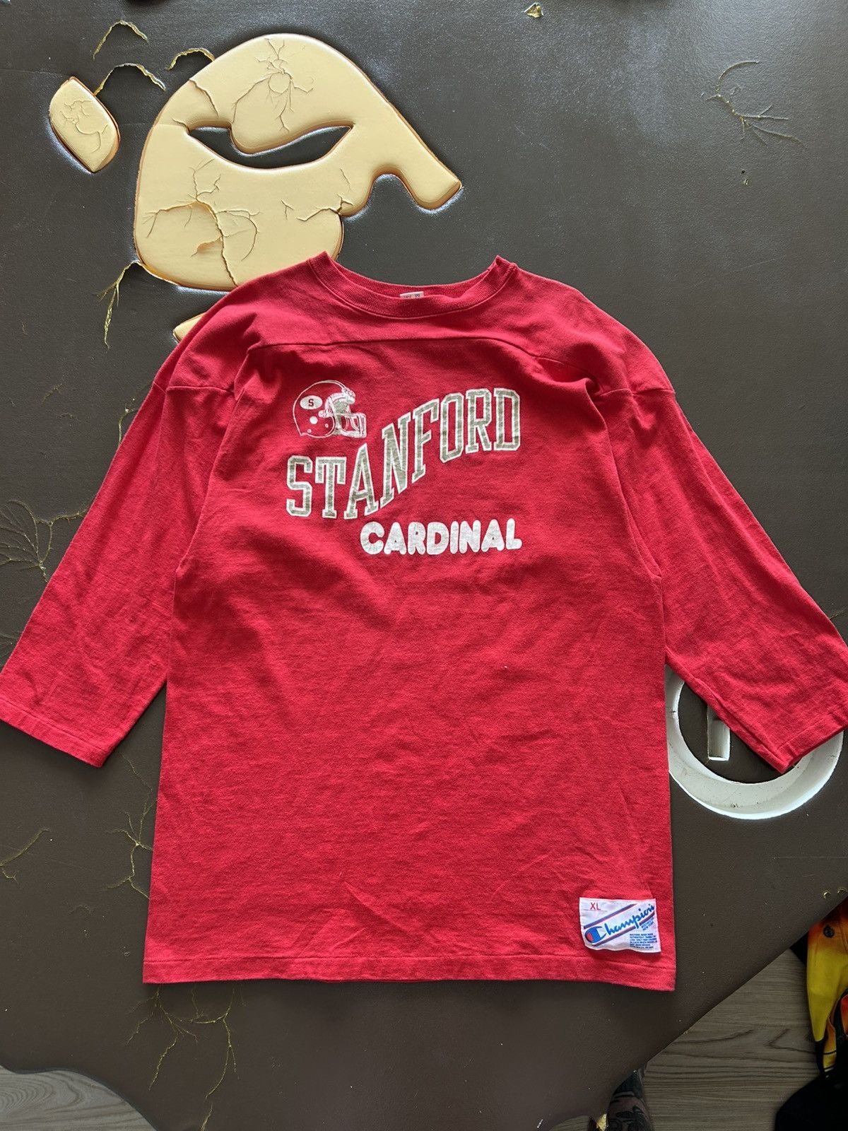 Vintage 1970s Champion Stanford Cardinals Shirt Red