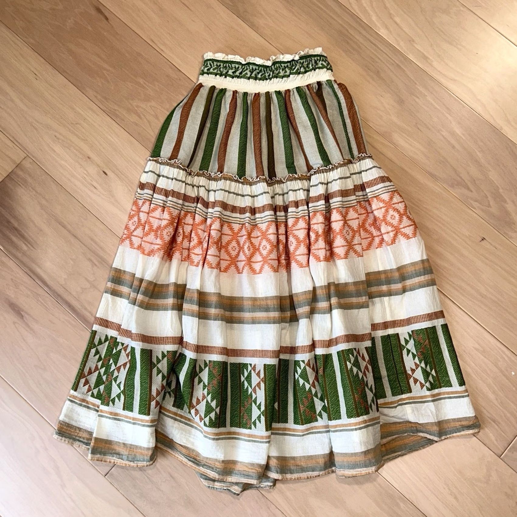 Vintage Pearl & Caviar Skirt Womens S/M Meteora Maxi Women Size 28" / US 6 / IT 42 - 4 Thumbnail