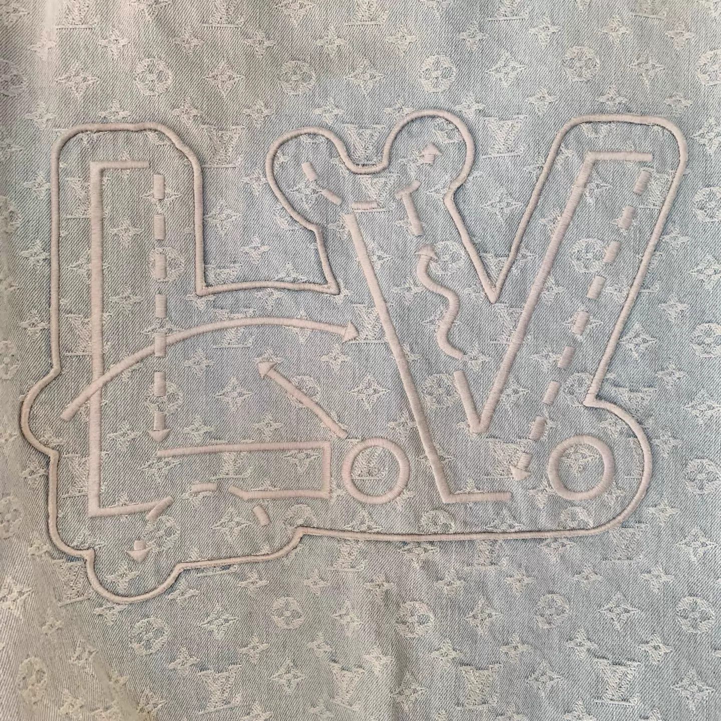 Louis Vuitton Blue LV x NBA Monogram Embroidered Hooded Denim Jkt Size US S / EU 44-46 / 1 - 7 Thumbnail