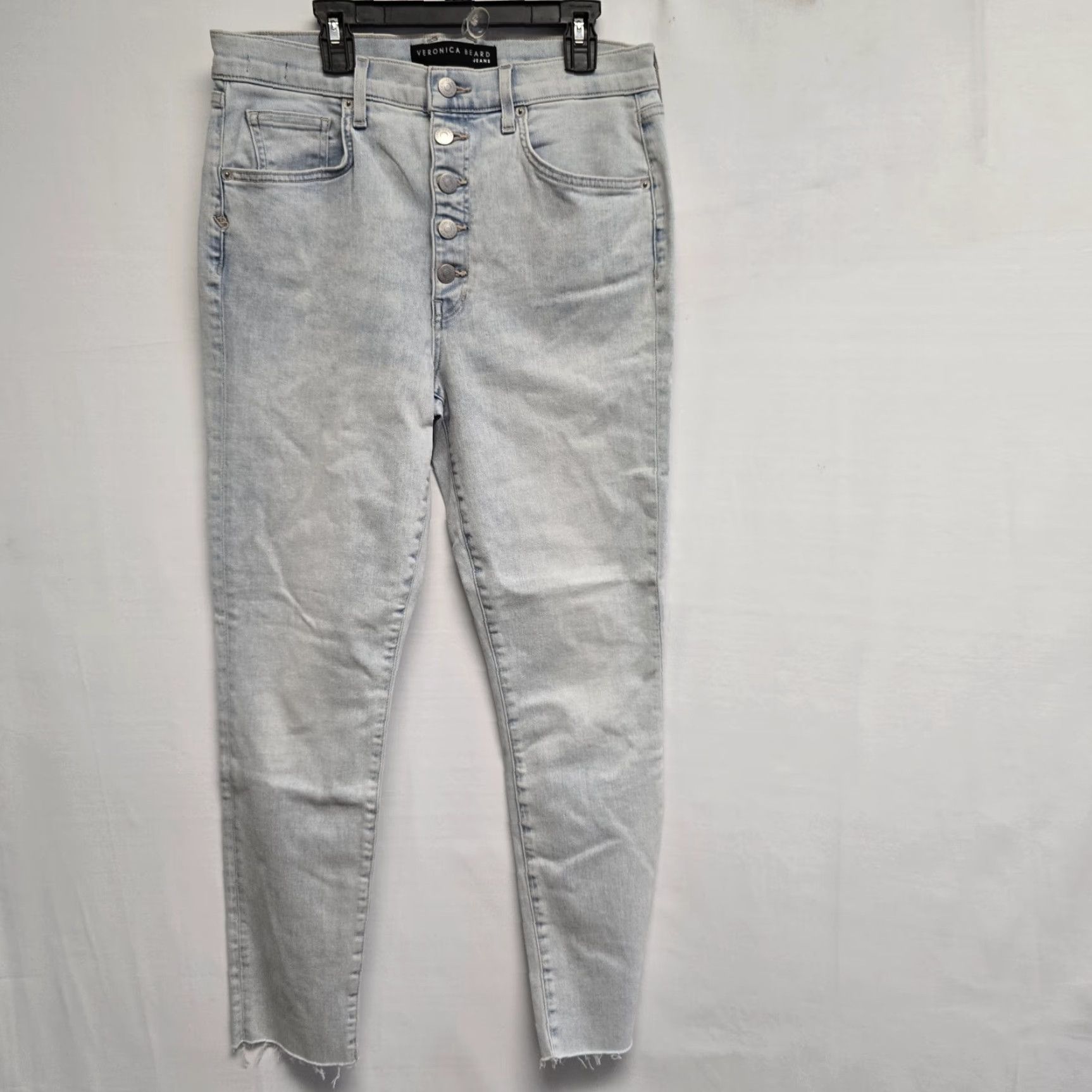 Veronica Beard VERONICA BEARD Debbie High Rise Skinny Jean 31/12 Everest Light Wash Jeans Women Regular Size 31 Blue Size 24" / US 00 / IT 34 - 2 Thumbnail