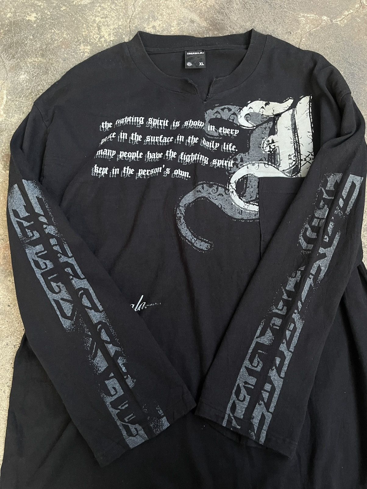 Hysteric Glamour × If Six Was Nine × Le Grande Bleu (L.G.B.) 2000s JAPANESE IMPALA POEM POCKET GOTHIC PUNK STYLE Size US XL / EU 56 / 4 - 2 Thumbnail