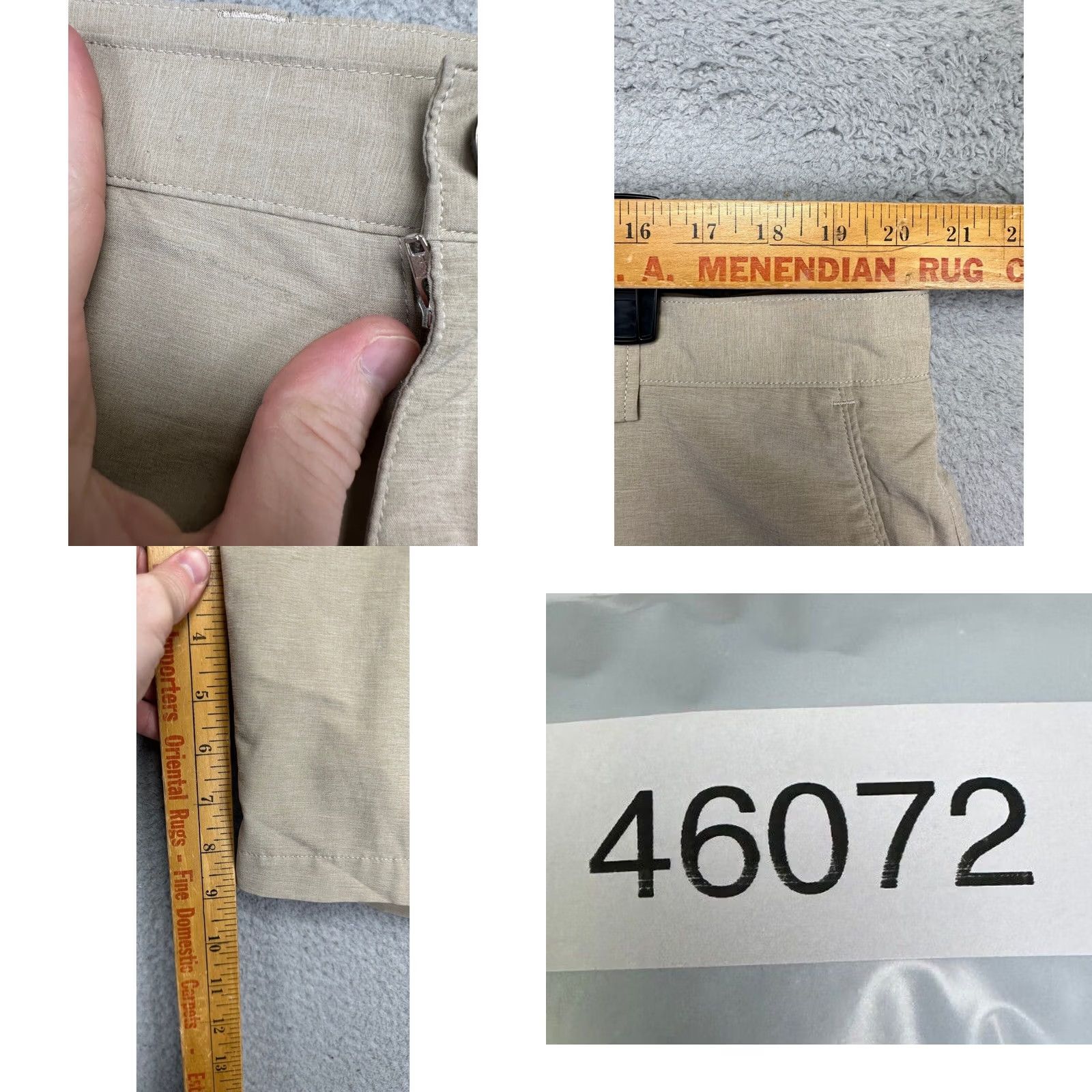 Peter Millar Peter Millar Golf Shorts Mens 40 Tan Chino Flat Front Logo Stretch Athletic Casual Outdoor FINAL Mens 40 Tan Chino Shorts Size US 40 / EU 56 - 8 Thumbnail
