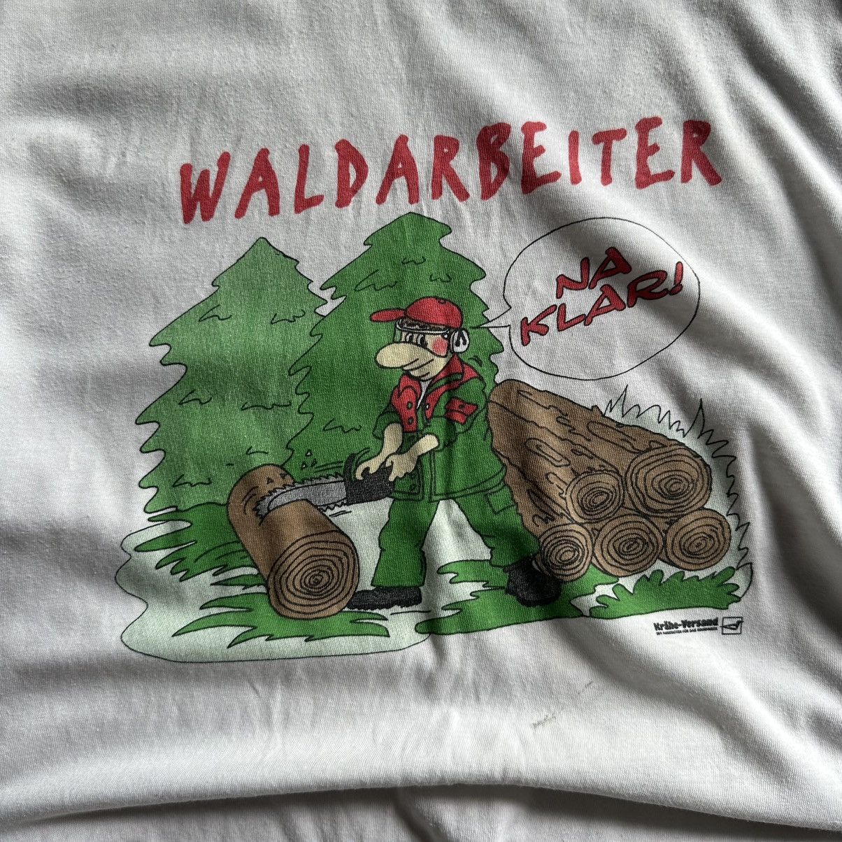 Vintage Vintage Japanese Style Joke T-shirts Waldarbeiter Humor Y2K Size US L / EU 52-54 / 3 - 8 Thumbnail