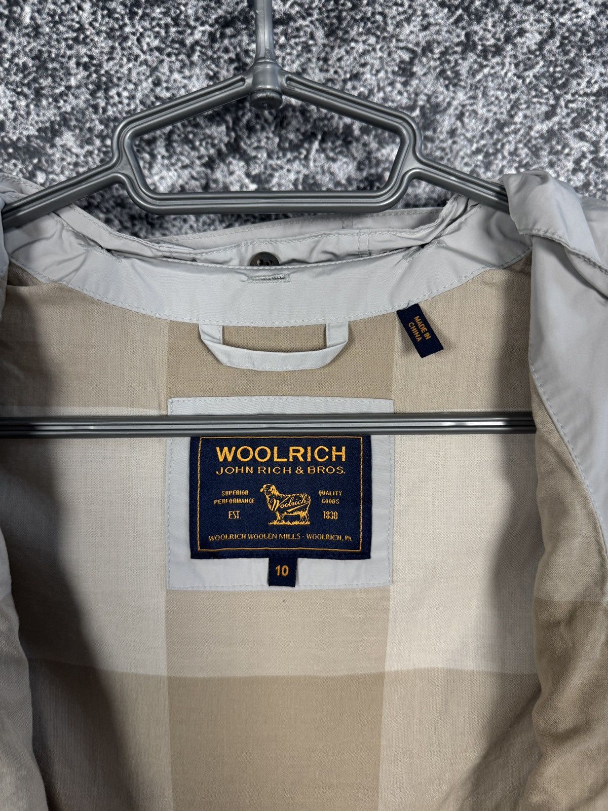 Woolrich Woolen Mills Woolrich John Rich & Bros Short Trench Jacket Buttons Sz 10 Size M / US 6-8 / IT 42-44 - 9 Thumbnail