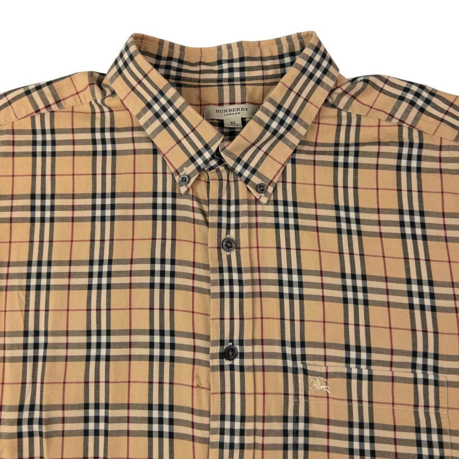 Burberry Vintage Burberry Nova Check Short Sleeve Button Up Shirt XL Size US XXS / EU 40 - 3 Thumbnail