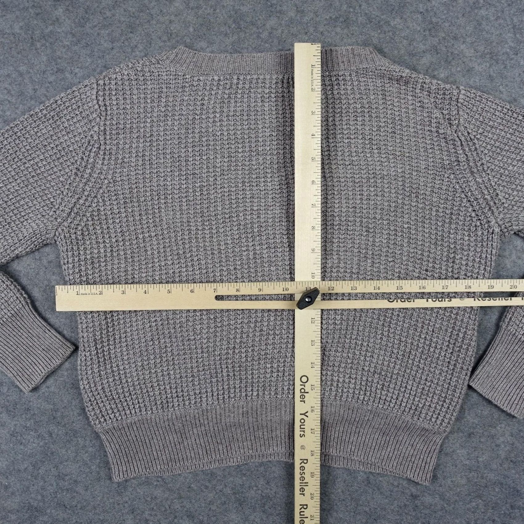 Vintage Callahan Sweater Womens XS Brown Wrap Front Surplice V Neck Waffle Knit Pullover Size XS / US 0-2 / IT 36-38 - 6 Thumbnail