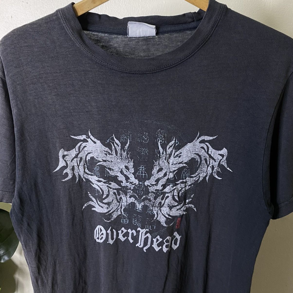If Six Was Nine Overhead Dragon Cyber Gothic Punk Ifsixwasnine Faded Black T Size US M / EU 48-50 / 2 - 2 Thumbnail