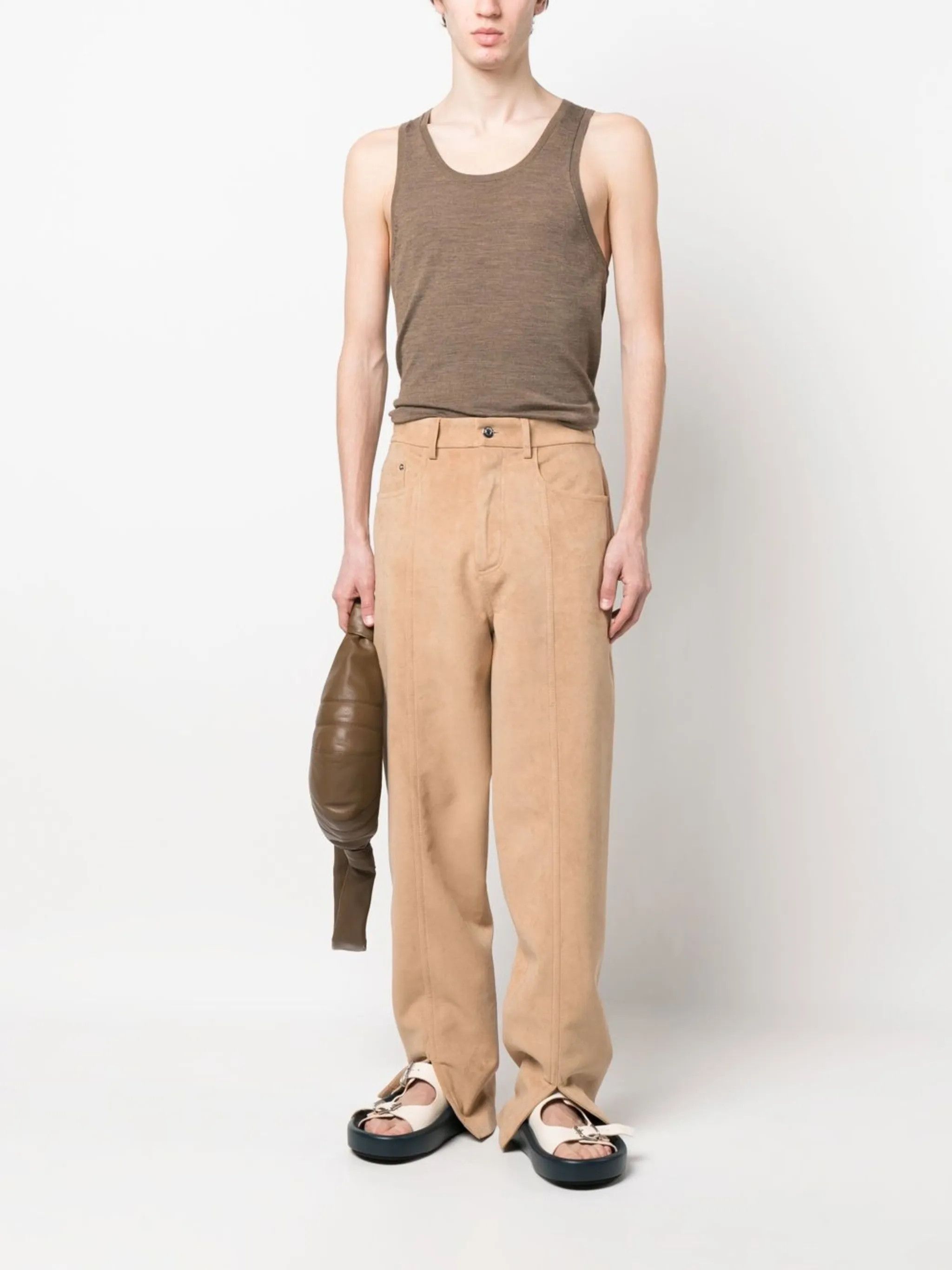 Nanushka NWT $2195 - Regenerated Leather Suede Pants Size US 30 / EU 46 - 3 Thumbnail