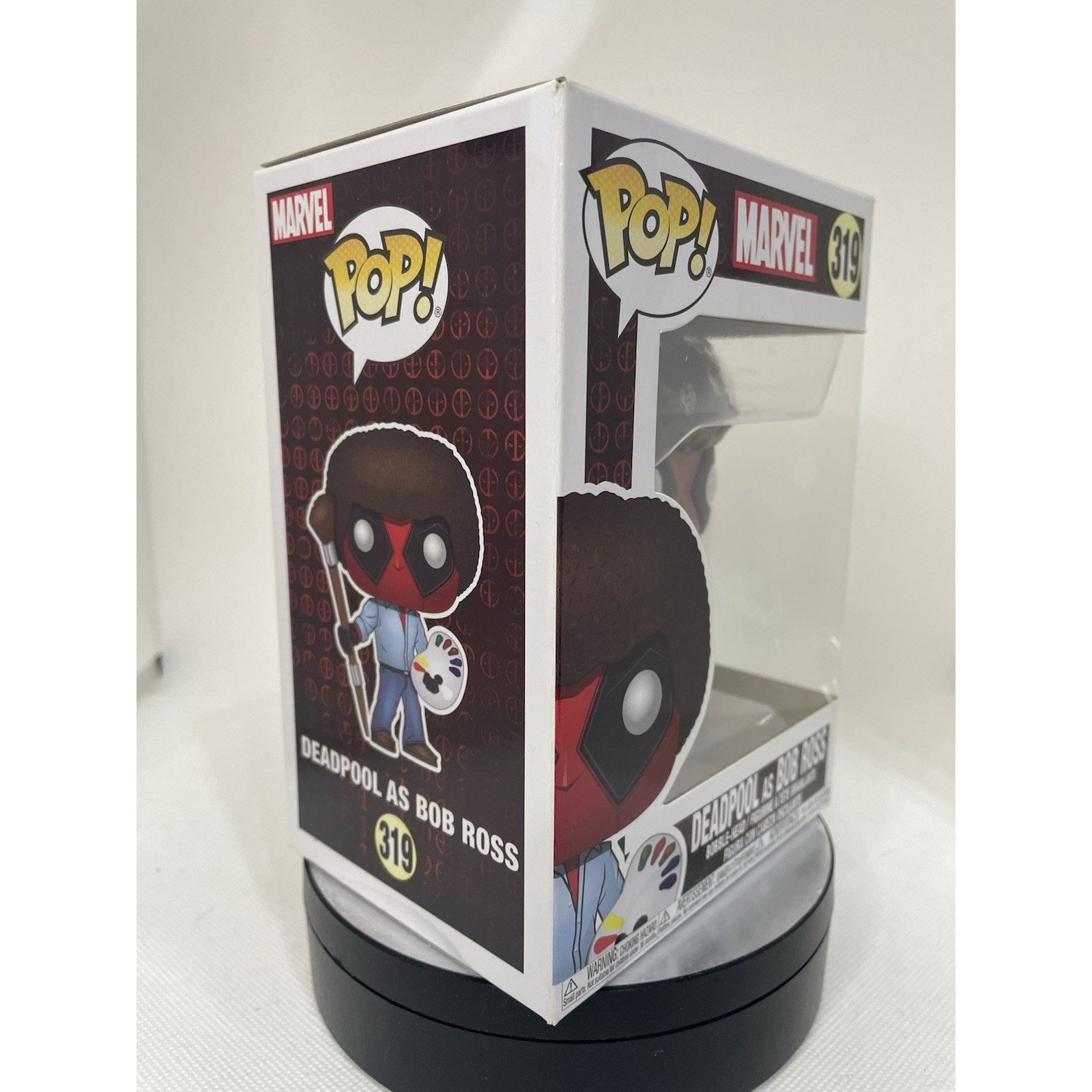 Marvel Comics Funko Pop! Deadpool as Bob Ross #319 - W Pop Protector Size ONE SIZE - 8 Thumbnail