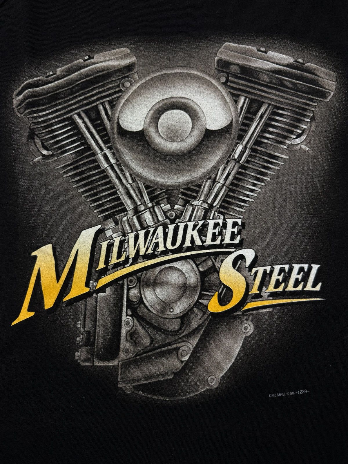 Vintage Vintage 90s Milwaukee steel chopper Harley style tank top Size US L / EU 52-54 / 3 - 6 Thumbnail