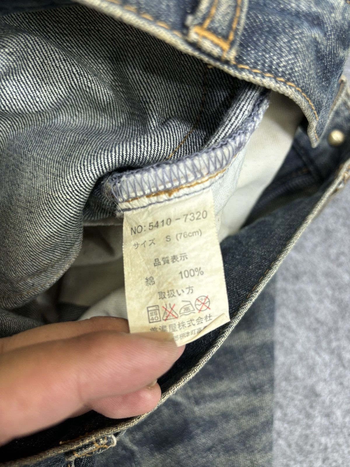 Designer SMITH's Distressed Rip&Repair Rare Sick Dope Denim F552 Size US 30 / EU 46 - 22 Thumbnail