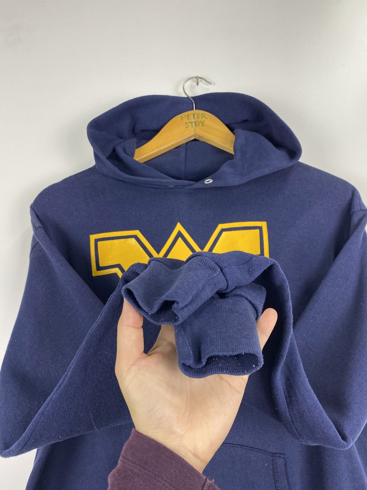 Russell Athletic × Vintage Vintage 80s Wonder Women’s Hoodies Size US L / EU 52-54 / 3 - 8 Thumbnail