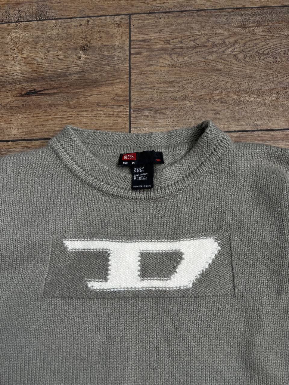 Diesel Diesel Big Logo Knitted Sweater Vintage Made in Italy Size US M / EU 48-50 / 2 - 4 Thumbnail